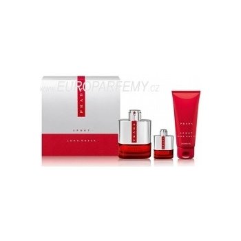 Prada Luna Rossa Sport EDT 100 ml + sprchový gel 100 ml + EDT 9 ml dárková sada