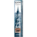 NYX Professional Makeup Epic Ink Glitz Metallic Liquid Eyeliner oční linka Černá 1 ml – Sleviste.cz