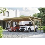 Konsta Přístřešek na auto dvojitý 618 x 500 cm přírodní – Sleviste.cz