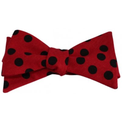 Klukovna 1674 červený s černými puntíky – Zboží Dáma