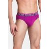 Boxerky, trenky, slipy Henderson pánské slipy Luxe 39022 tmavě modré fuchsiové 2Pack