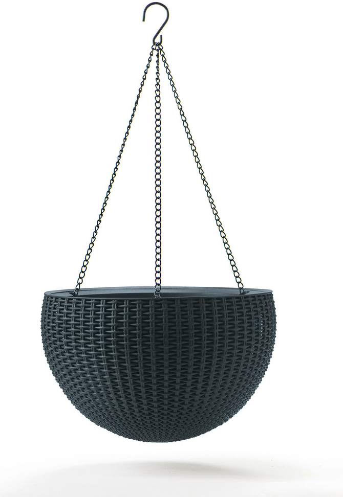 Keter Hanging Sphere květináč 35 x 35 x 22 antracit od 373 Kč - Heureka.cz