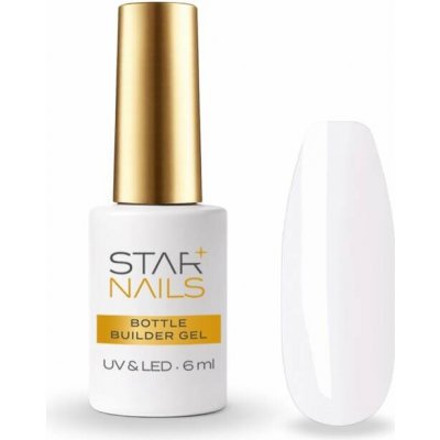 Starnails Uv Led Gel Bottle Builder Milky Bloom mléčně bílý stavební liquid gel 002 6ml – Zboží Mobilmania