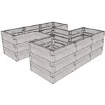 LANIT PLAST, vyvýšený záhon JUWEL TIMBER ERGOLINE H 20479 LG3133 – Zboží Dáma