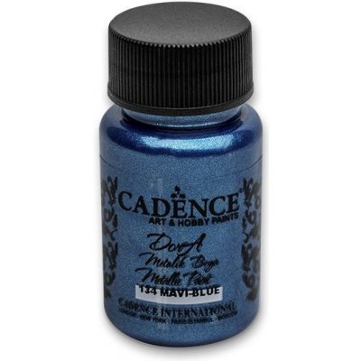 akrylové barvy Cadence Dora Metalic modrá – Sleviste.cz