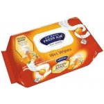 Fresh Air vlhčené ubrousky klip mléko med 100 ks – Sleviste.cz