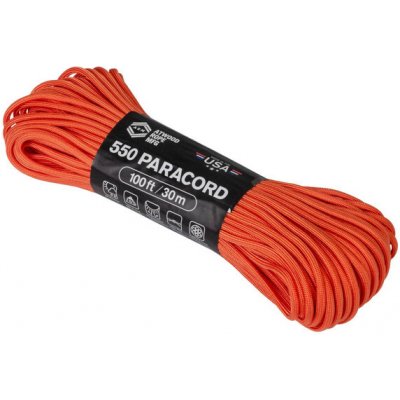 Padáková šňůra Paracord 550 (100 ft) ARM® – Oranžová – Zboží Dáma