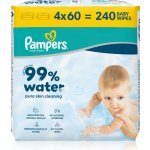 Pampers Dětské čisticí ubrousky s 99 % vody 4 x 60 ks – Sleviste.cz