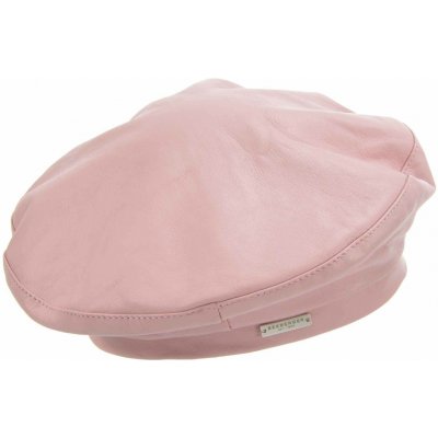 Seeberger Kožený růžový baret Basque Leather – Hledejceny.cz