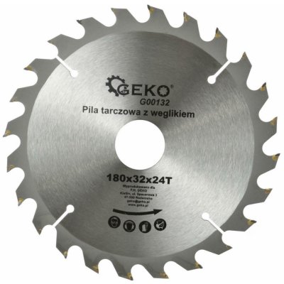 GEKO Pilový kotouč na dřevo s SK plátky 180 x 32 / 24 Z G00132 – Zboží Mobilmania