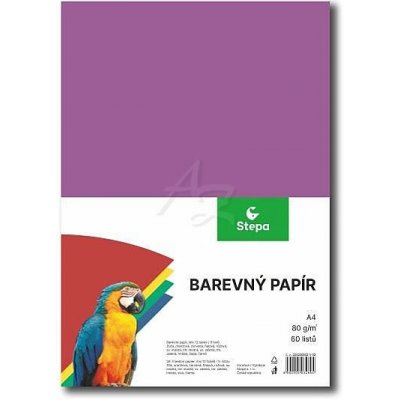Barevný papír A4 STEPA 100ks 80g fialový – Sleviste.cz