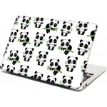 Sablio Samolepka na notebook Pandy s větvičkou - 29x20 cm – Zboží Živě