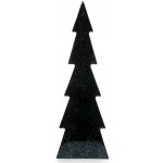 DRAGIMEX Vánoční dekorace stromeček černý 23,5 x 2,5 x 8 cm – Hledejceny.cz