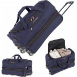 Travelite Basics Wheeled duffle S Navy/orange 64 l – Zboží Dáma