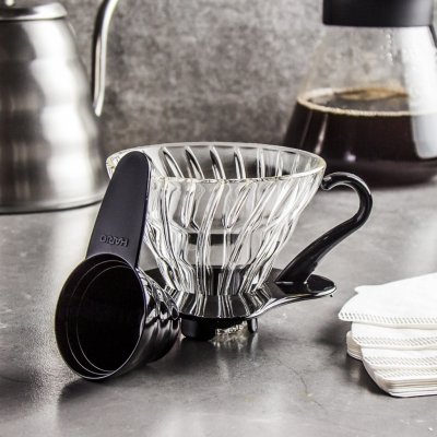 Hario Dripper V60-01 Glass Black – Sleviste.cz