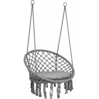Sofotel 290010 Závěsné houpací křeslo BOHOs polštářem šedé – Sleviste.cz