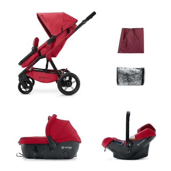 Kočárek Concord Travel set Wanderer Ruby Red 2017