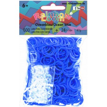 RAINBOW LOOM Original gumičky 600 kusů ocean modrá