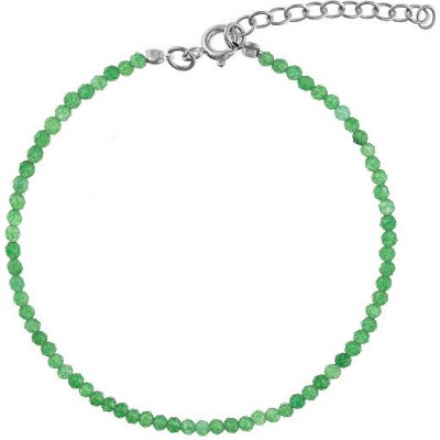 Again korálkový náramek ze smaragdu AJKNR003 – Zboží Mobilmania