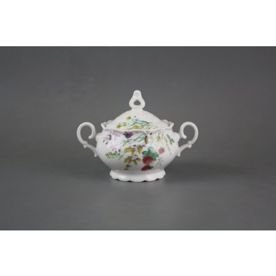 Bohemia Porcelán 1987 Cukřenka 0,24l Ofélie Kvetoucí louka motiv C BB – Zboží Dáma