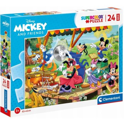 CLEMENTONI Mickey Mouse a přátelé MAXI 24 dílků – Zboží Mobilmania