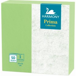 Harmony ubrousky papírové barevné Color zelená 50ks 33x33cm