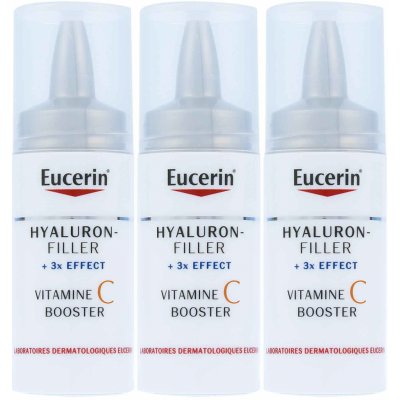Eucerin Hyaluron-Filler + 3x Effect Vitamin C Booster 3 x 8 ml – Zboží Mobilmania