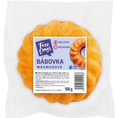 Free Days Bezlepková bábovka mramorovaná 100 g – Sleviste.cz