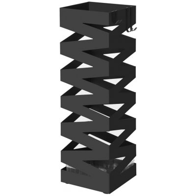 SONGMICS Kovový stojan na deštníky 15.5x15.5x49cm černá – Zboží Dáma