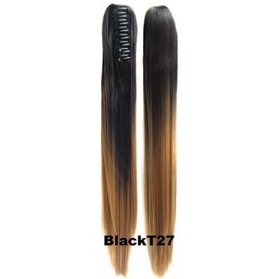 Girlshow Culík, cop na skřipci - rovný 60 cm - Ombre styl odstín Black T 27 – Hledejceny.cz