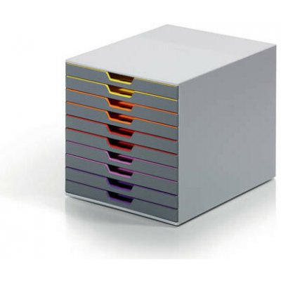 Durable Zásuvkový box VARICOLOR® - 10 zásuvek / šedá 403914 – Zboží Živě
