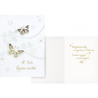 Přání svatební - Motýli – Zboží Dáma