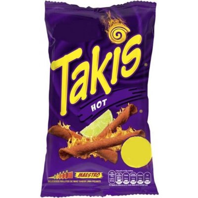 Takis Fuego kukuřičné tortilla chipsy s příchutí limetky a chilli 90 g – Sleviste.cz