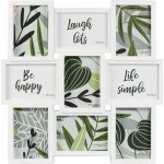 Fotorámečky na více fotografií, 53,2 × 53,2 cm, multi, bílý BB316133012 – Zboží Živě