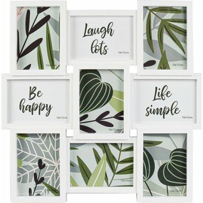 Fotorámečky na více fotografií, 53,2 × 53,2 cm, multi, bílý BB316133012 – Zboží Živě