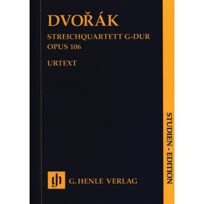 Antonín Dvořák String Quartet in G major op. 106 Study Score noty pro smyčcový kvartet – Hledejceny.cz