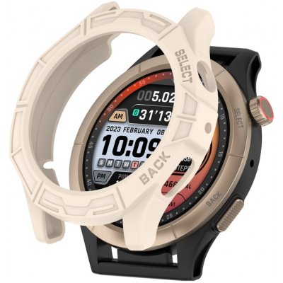 VSECHNONAMOBIL TPU HALF COVER Obal pre Amazfit Cheetah Round / Cheetah Pro béžový 65270 – Zboží Živě