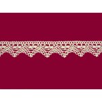Bavlněná paličkovaná krajka 2024/32mm smetanová/5m – Zboží Dáma