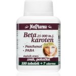 MedPharma Beta karoten 25 000 m.j. 107 tobolek – Hledejceny.cz