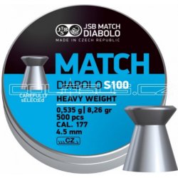 Diabolky JSB Match S100 4,52 mm 500 ks