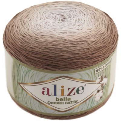 Alize BELLA OMBRE BATIK Barva: Alize Bella Ombre batik 7410 hnědá – Zbozi.Blesk.cz