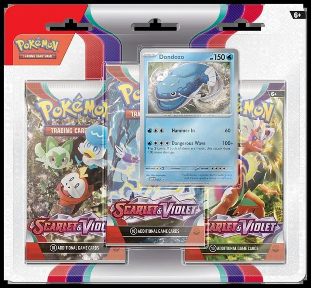 Pokémon TCG Scarlet & Violet 3 Pack Blister Booster