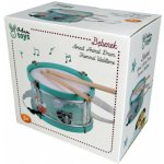 Adam Toys dřevěný bubínek Lesní zvířátka mátová – Zboží Dáma