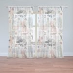 Sablio Záclony Malované kočičky: 2ks 150x250cm – Hledejceny.cz