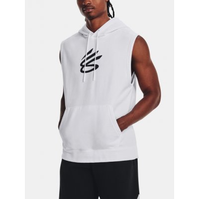 Under Armour Curry Fleece SLVLS Hoodie-WHT 1374301-100 – Zboží Mobilmania