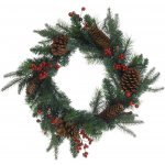 Home Styling Collection Vánoční věnec se šiškami, Ø 45 cm zelený – Hledejceny.cz