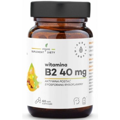 Aura Herbals Vitamin B2 R-5-P 40 mg 60 kapslí – Hledejceny.cz