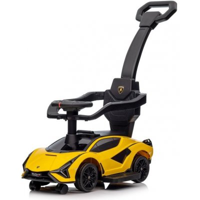 mamido auto s vodící tyčí Lamborghini Sian žluté – Zboží Mobilmania