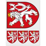 Nažehlovací státní znaky - potisk DTF - Český státní znak malý – Hledejceny.cz