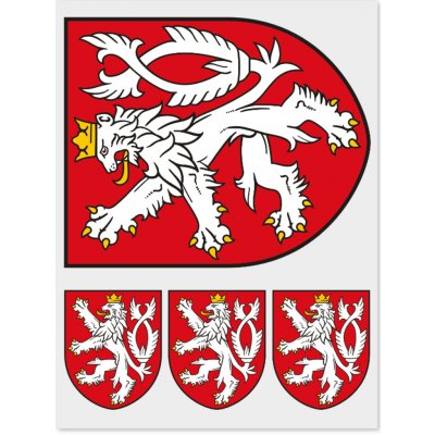 Nažehlovací státní znaky - potisk DTF - Český státní znak malý – Hledejceny.cz